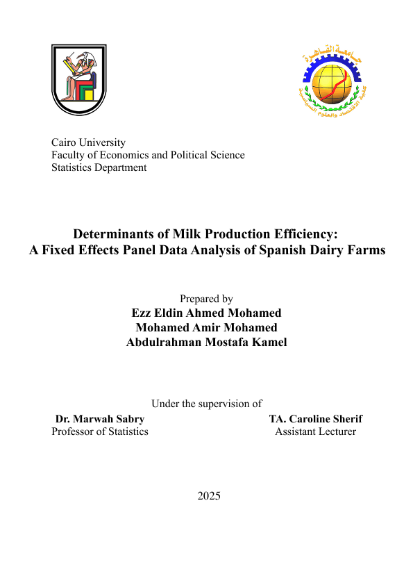 Spanish Dairy Farms Analysis